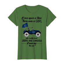 Load image into Gallery viewer, Once upon a time a girl really loved jeeps and Vancouver Canucks it was me