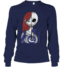 Load image into Gallery viewer, Vancouver Canucks Jack Skellington Sally halloween fan shirt