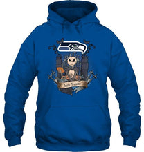 Load image into Gallery viewer, Seattle Seahawks Jack Skellington shirt