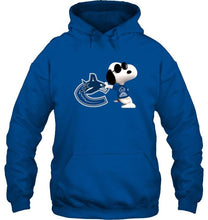 Load image into Gallery viewer, Vancouver Canucks snoopy sun glasses proud fan shirt