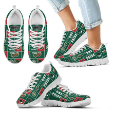 Load image into Gallery viewer, Colorful Pride Flag Minnesota Wild Sneakers