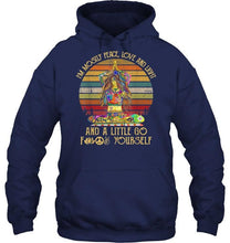 Load image into Gallery viewer, I'm Mostly Peace Love And Light And A Little Go Yoga Tattoo T Shirt