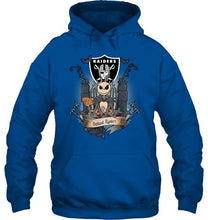 Load image into Gallery viewer, Oakland Raiders Jack Skellington shirt