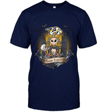 Load image into Gallery viewer, Nashville Predators Jack Skellington shirt
