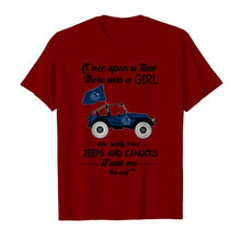 Load image into Gallery viewer, Once upon a time a girl really loved jeeps and Vancouver Canucks it was me