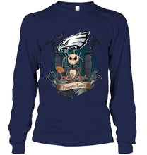 Load image into Gallery viewer, Philadelphia Eagles Jack Skellington shirt