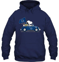 Load image into Gallery viewer, Snoopy drives Vancouver Canucks beetle car fan t shirt