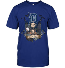 Load image into Gallery viewer, Detroit Tigers Jack Skellington shirt