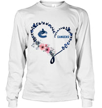 Load image into Gallery viewer, Vancouver Canucks butterfly heart hoodie