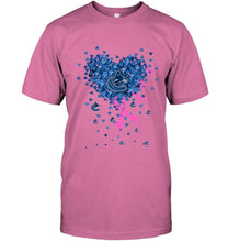 Load image into Gallery viewer, Vancouver Canucks tiny heart love shaped br east cancer shirt