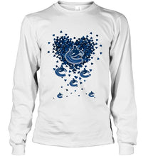 Load image into Gallery viewer, Vancouver Canucks tiny hearts shape hoodie