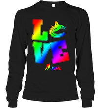 Load image into Gallery viewer, Love Vancouver Canucks lgbt shirt