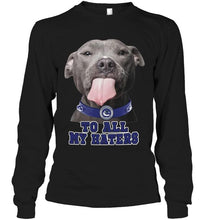 Load image into Gallery viewer, Vancouver Canucks to all my haters pitbull shirt
