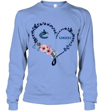 Load image into Gallery viewer, Vancouver Canucks butterfly heart hoodie