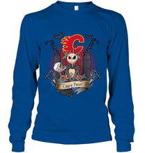 Load image into Gallery viewer, Calgary Flames Jack Skellington shirt