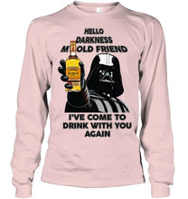 Load image into Gallery viewer, Darth vader loves Jose Cuervo tequila Hello darkness my old friend i've come to drink with you again t shirt