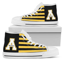 Load image into Gallery viewer, American Flag Appalachian State Mountaineers High Top Shoes