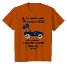 Load image into Gallery viewer, Once upon a time a girl really loved jeeps and Vancouver Canucks it was me