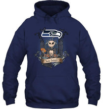 Load image into Gallery viewer, Seattle Seahawks Jack Skellington shirt