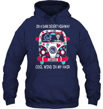 Load image into Gallery viewer, On dark desert high way Cool wind in my hair Vancouver Canucks hippie car shirt