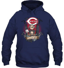 Load image into Gallery viewer, Cincinnati Reds Jack Skellington shirt
