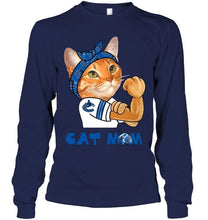 Load image into Gallery viewer, Vancouver Canucks cat mom strong mom for fan t shirt