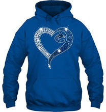 Load image into Gallery viewer, Vancouver Canucks glitter diamond heart shirt
