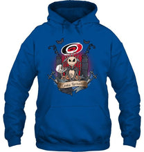 Load image into Gallery viewer, Carolina Hurricanes Jack Skellington shirt