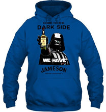 Load image into Gallery viewer, Darth vader loves jameson Hello darkness my old friend i've come to drink with you again t shirt