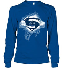 Load image into Gallery viewer, Vancouver Canucks Superman Ripped shirt