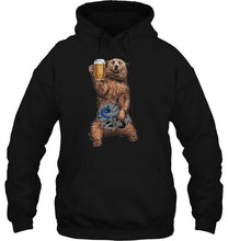 Load image into Gallery viewer, Vancouver Canucks Beer drinking bear shirt