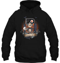 Load image into Gallery viewer, Philadelphia Flyers Jack Skellington shirt