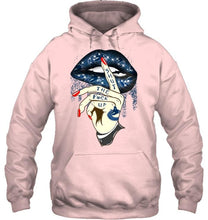 Load image into Gallery viewer, Shut the f ck up sexy Vancouver Canucks glittering lips shirt