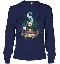 Load image into Gallery viewer, Seattle Mariners Jack Skellington shirt