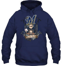 Load image into Gallery viewer, Milwaukee Brewers Jack Skellington shirt