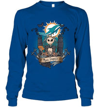 Load image into Gallery viewer, Miami Dolphins Jack Skellington shirt