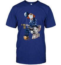 Load image into Gallery viewer, IT Vancouver Canucks Leafs in toilet halloween shirt