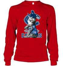 Load image into Gallery viewer, Vancouver Canucks tattoo cat funny fan t shirt