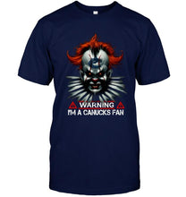 Load image into Gallery viewer, Warning I'm Vancouver Canucks fan it halloween shirt