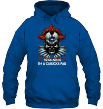 Load image into Gallery viewer, Warning I'm Vancouver Canucks fan it halloween shirt
