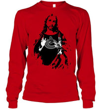 Load image into Gallery viewer, Vancouver Canucks jesus ripped shirt