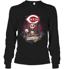 Load image into Gallery viewer, Cincinnati Reds Jack Skellington shirt
