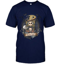 Load image into Gallery viewer, Anaheim Ducks Jack Skellington shirt