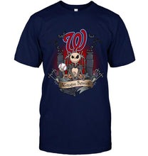 Load image into Gallery viewer, Washington Nationals Jack Skellington shirt