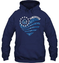 Load image into Gallery viewer, Vancouver Canucks glitter heart shirt
