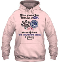 Load image into Gallery viewer, Once upon a time there was a girl loved dog and Vancouver Canucks shirt
