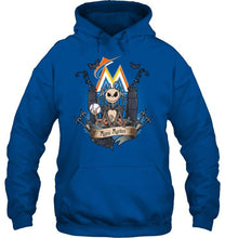 Load image into Gallery viewer, Miami Marlins Jack Skellington shirt