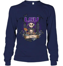 Load image into Gallery viewer, LSU Tigers Jack Skellington shirt