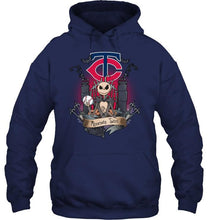 Load image into Gallery viewer, Minnesota Twins Jack Skellington shirt