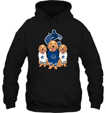 Load image into Gallery viewer, Golden Retriever Vancouver Canucks fan shirt